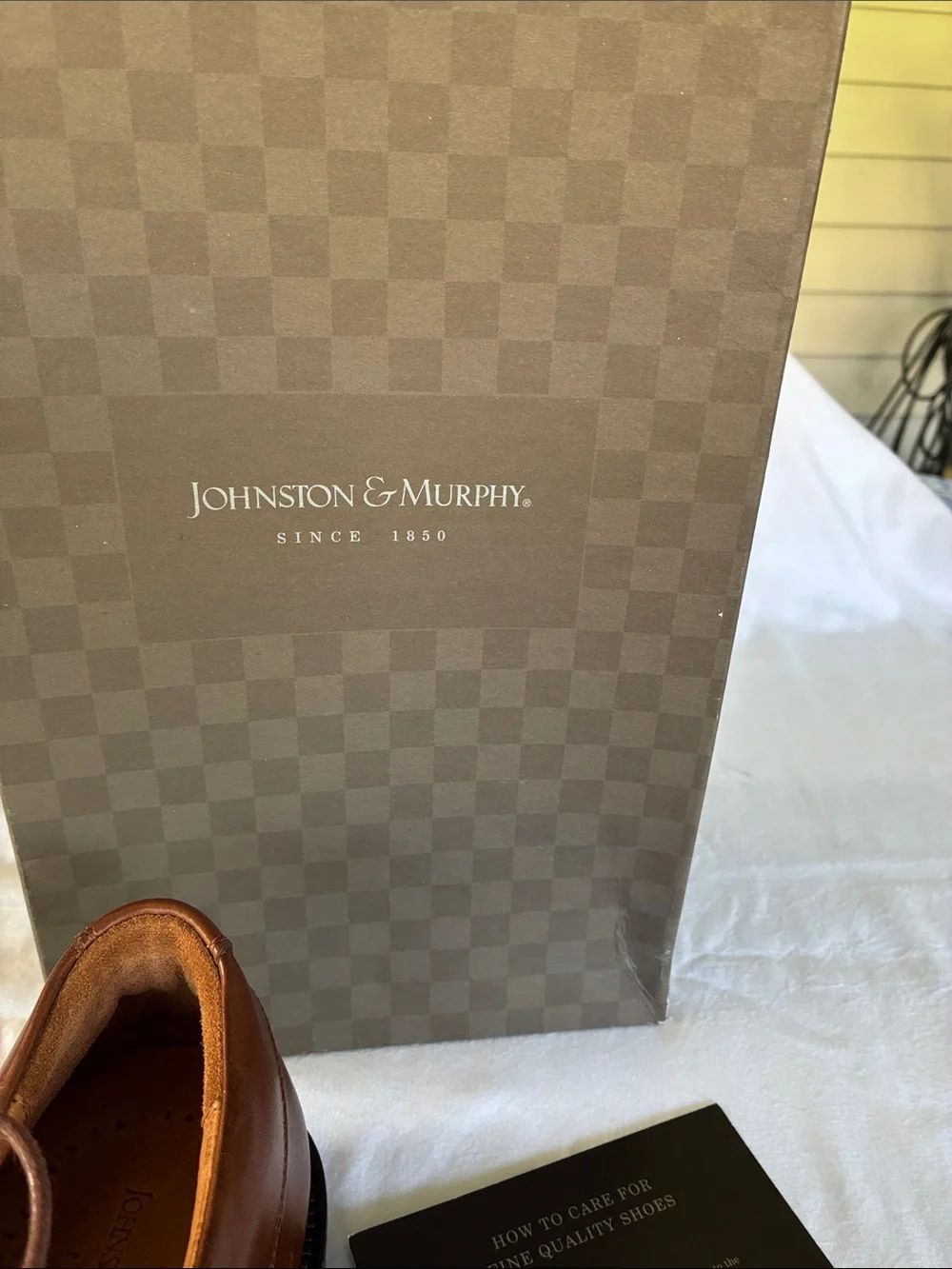 Johnston & Murphy Tan Leather Derby Shoes